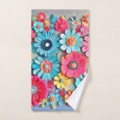 Papier coloré Art Floral (Serviette à main)