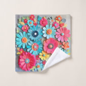 Papier coloré Art Floral (Gant de toilette)