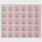 Papier coloré d'emballage cadeau de joyeux (Plat)