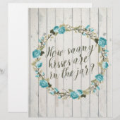 Papier Combien de baisers sont dans le Jeu de Fête des ma (Devant / Derrière)