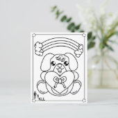 Papier Combien mon chien m'aime (Debout devant)