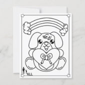 Papier Combien mon chien m'aime (Devant)