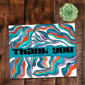 Papier Commande de remerciement groovy pour entreprise