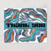 Papier Commande de remerciement groovy pour entreprise (Devant)