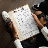 Papier Commander Formulaire Boulangerie Petit Mariage d'e