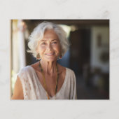 Papier Commémoration funéraire Budget Rose et Blanc Poppy (Dos)