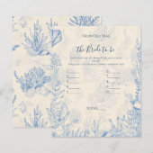 Papier Comment avait vieilli la douche de la mariée (Devant / Derrière)