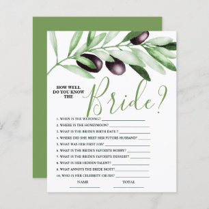 Papier Comment bien connaître Bride Olive Branche de mari