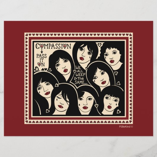 Papier Compassion Pass It On_Flat Paper Sheet 11"x8.5" (Devant)