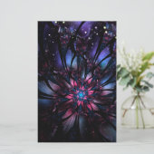 Papier Conception Abstraite des fleurs fractales. (Debout devant)