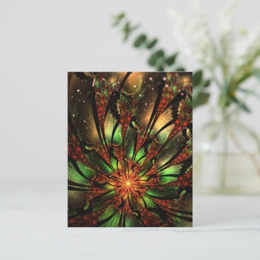 Papier Conception Abstraite des fleurs fractales. (Debout devant)