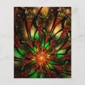 Papier Conception Abstraite des fleurs fractales. (Devant)