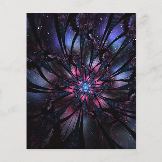 Papier Conception Abstraite des fleurs fractales. (Devant)
