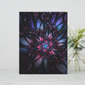 Papier Conception Abstraite des fleurs fractales. (Debout devant)