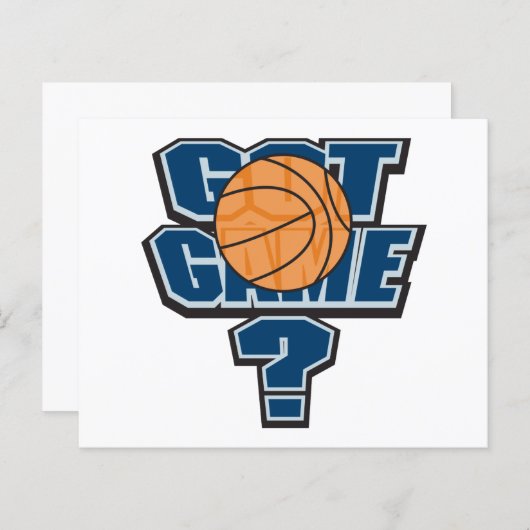 Papier conception de basket-ball de jeu (Devant / Derrière)