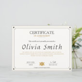 Papier Conception de certificat de réussite élégant class (Debout devant)
