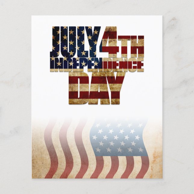 Papier Conception de drapeau patriotique du 4 juillet (Devant)