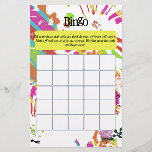 Papier Conception de la bande de marguerite arc-en-ciel (Dos)