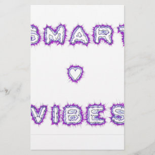 Papier Conception de l'art texte de devis Smart Vibes