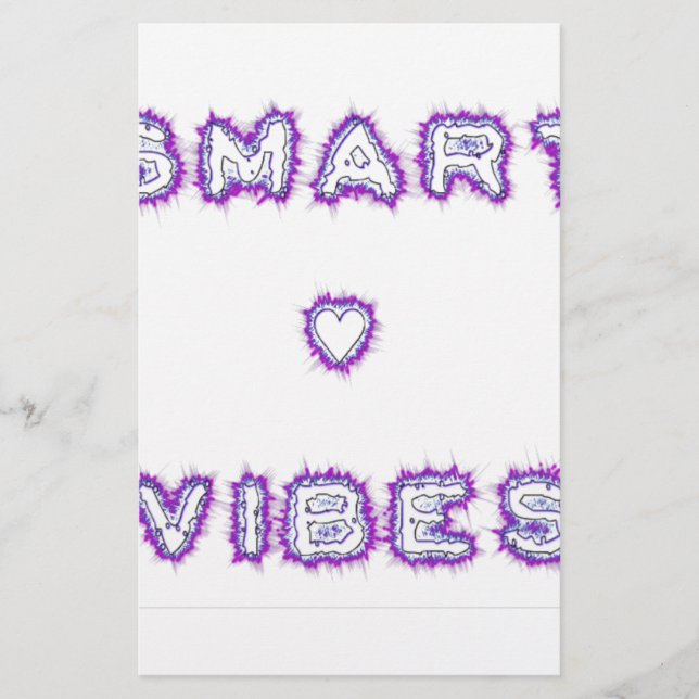 Papier Conception de l'art texte de devis Smart Vibes (Devant)