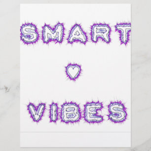 Papier Conception de l'art texte de devis Smart Vibes
