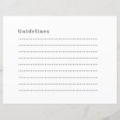 Papier Conception de recette moderne de ma cuisine (Dos)