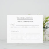 Papier Conception de recette moderne de ma cuisine (Debout devant)