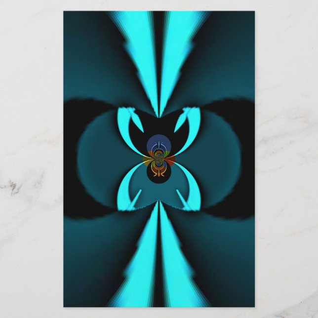 Papier Conception de voyants cyan et noir de bord coupant (Devant)