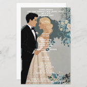 Papier Conception élégante et intemporelle des Faire-part (Devant / Derrière)