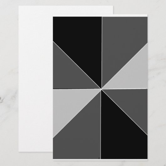 Papier Conception pyramidale (Devant / Derrière)