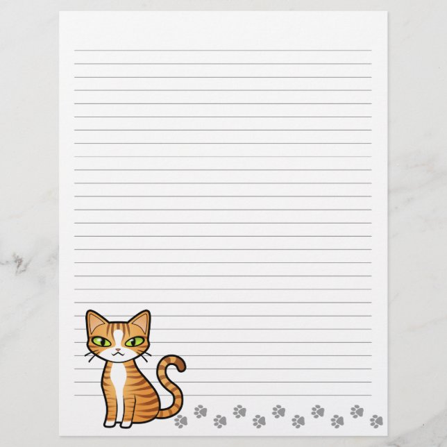 Papier Concevez votre propre chat de dessin (Devant)