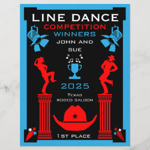 Papier Concours Américain de Danse en Ligne