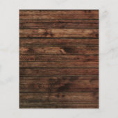 Papier Conduire sur le Budget par douche de mariée Rustiq (Dos)