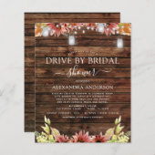 Papier Conduite budgétaire par Baby Shower Rustique Tourn (Devant / Derrière)