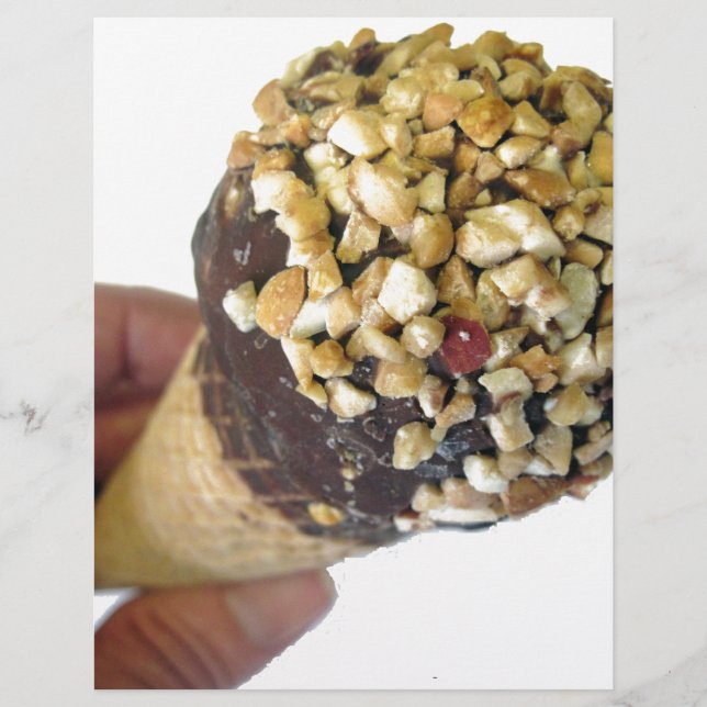 Papier Cône de glace à la noisette (Devant)