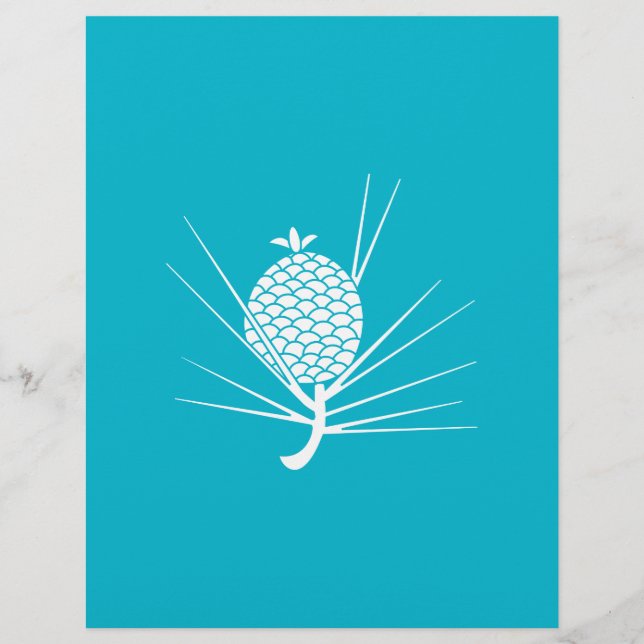 Papier Cône de pin avec aiguilles (Devant)