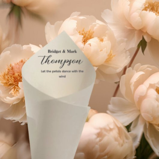 Papier Confetti Cone mariage Cone Petal Toss Cone