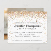 Papier Confetti d'or moderne Parties scintillant 50e anni (Devant / Derrière)