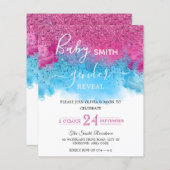 Papier Confetti Fumée Bébé Genre Reveillez Invitation (Devant / Derrière)
