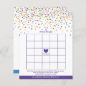 Papier Confetti thème Baby shower jeu (Devant / Derrière)