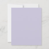 Papier Confirmation bow ivory pearls lavender invitation (Dos)