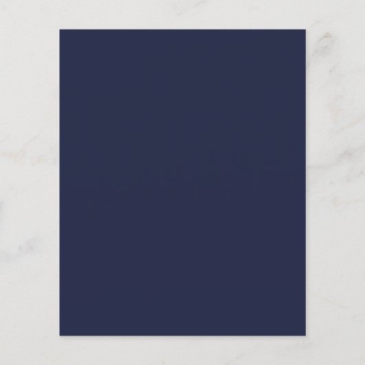 Papier Confirmation Budget Marine Blue Silver Invitation (Dos)