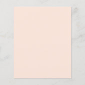 Papier Confirmation budgétaire eucalyptus bleu rose flora (Dos)