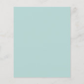 Papier Confirmation de budget floral blanc eucalyptus (Dos)