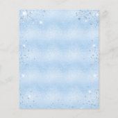 Papier Confirmation de l'invitation du garçon bleu clair (Dos)