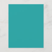 Papier Confirmation du budget Invitation Turquoise Argent (Dos)