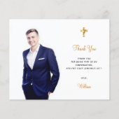 Papier Confirmation du budget photo cross boy Merci (Devant)