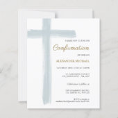 Papier Confirmation Garçon Budget Simple Blue Cross (Devant)