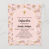 Papier Confirmation pampas rose floral invitation (Devant)