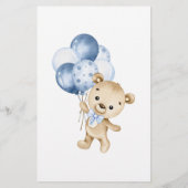 Papier Connais-Tu Bien Le Baby shower Maman Boy ? (Dos)